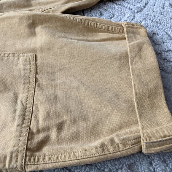 NEW MANGO Men cargo Bermuda fatigue shorts in camel color size 30 @i - Picture 3 of 10